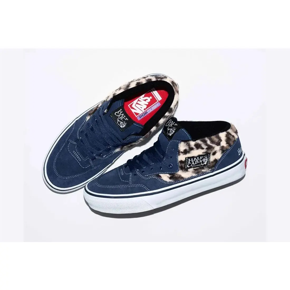 2023 FW23 Supreme  VN0A5KYANVY Leopard Half Cab Navy Men`s 10M by Vans