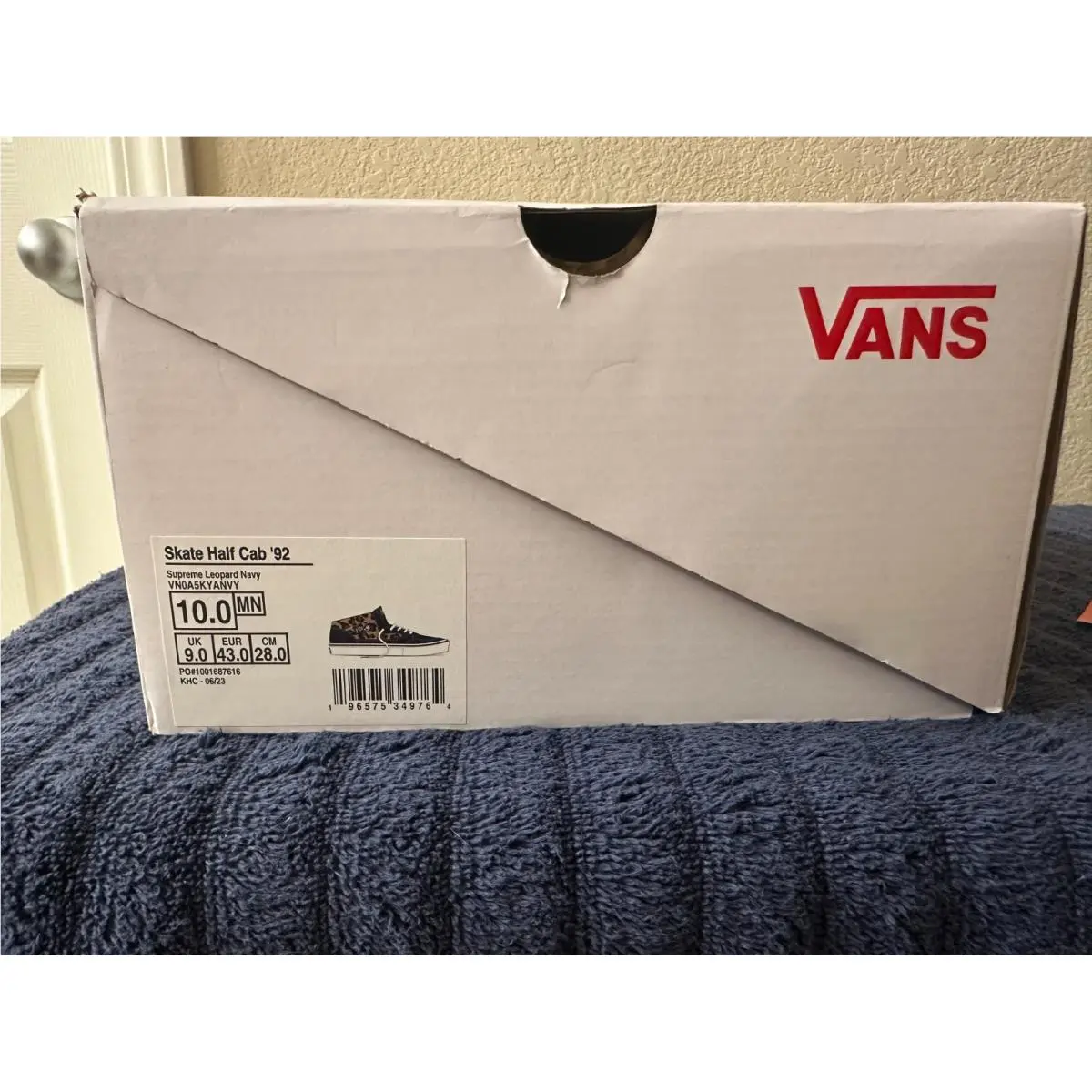Vans shoes - Supreme Vans Half Cab - Supreme Half Cab - VN0A5KYANVY - Blue 8