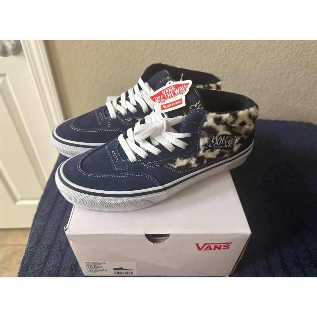 Vans shoes - Supreme Vans Half Cab - Supreme Half Cab - VN0A5KYANVY - Blue 0