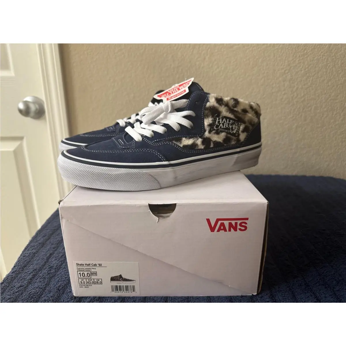 Vans shoes - Supreme Vans Half Cab - Supreme Half Cab - VN0A5KYANVY - Blue 1