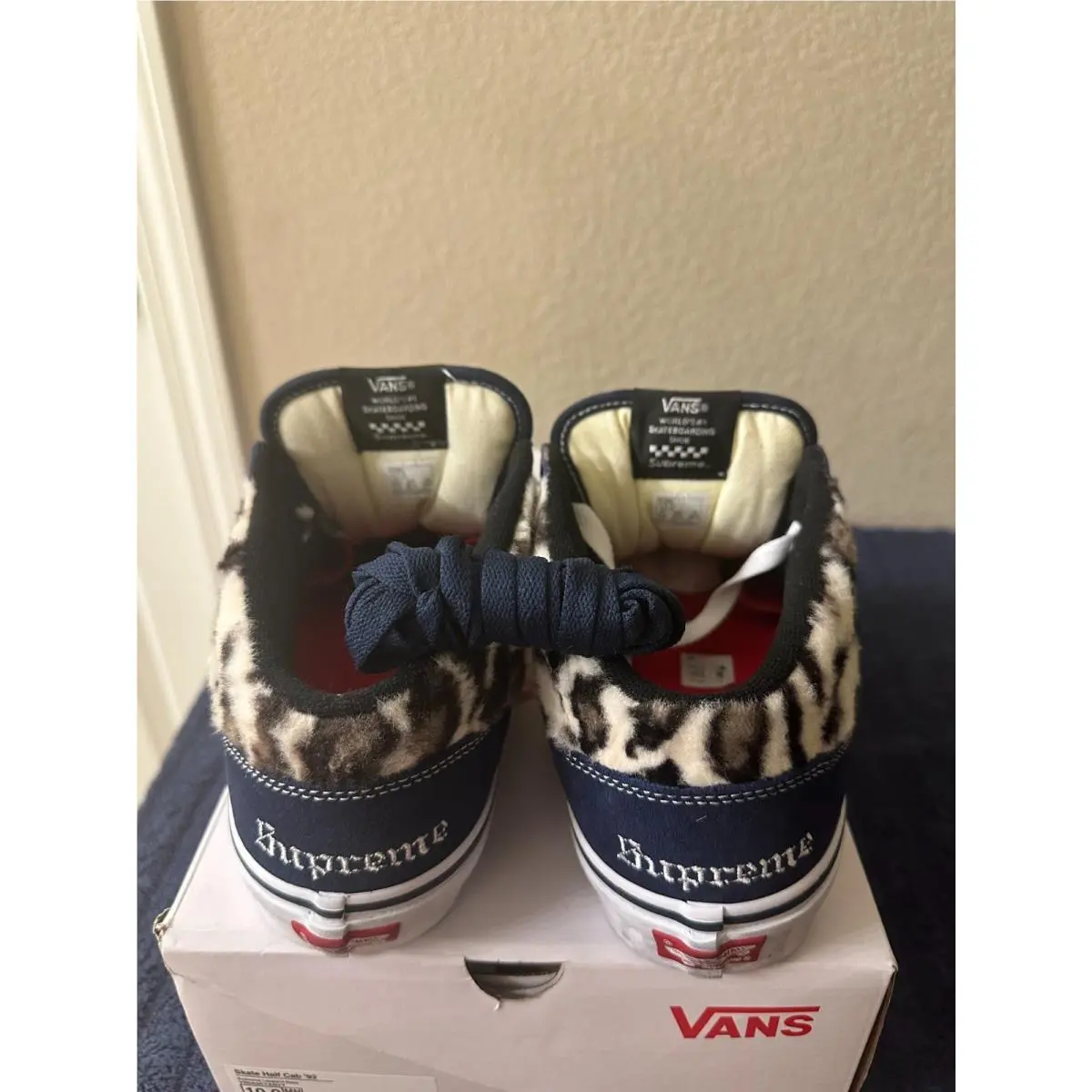 Vans shoes - Supreme Vans Half Cab - Supreme Half Cab - VN0A5KYANVY - Blue 4