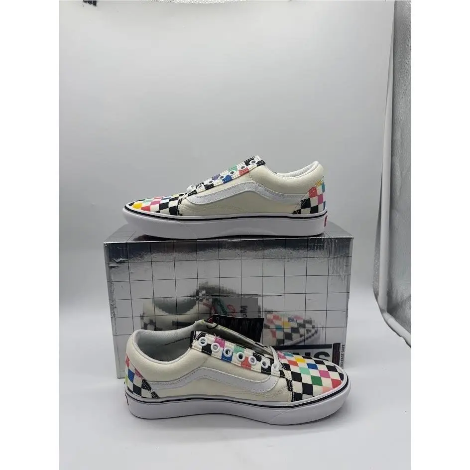 x Moma Old Skool Comfycush Multi Color Checkerboard Sneakers VN0A3WMA1PJ by Vans