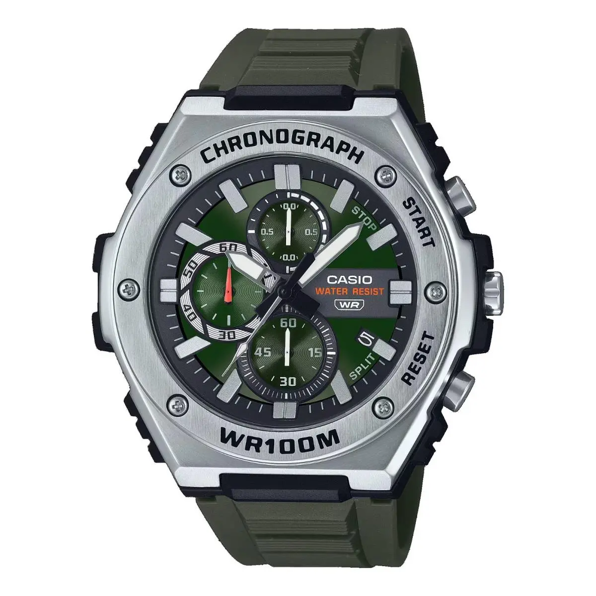 MWA300H-3AV Men`s Green Resin Band Green Dial Chronograph Analog Watch by Casio