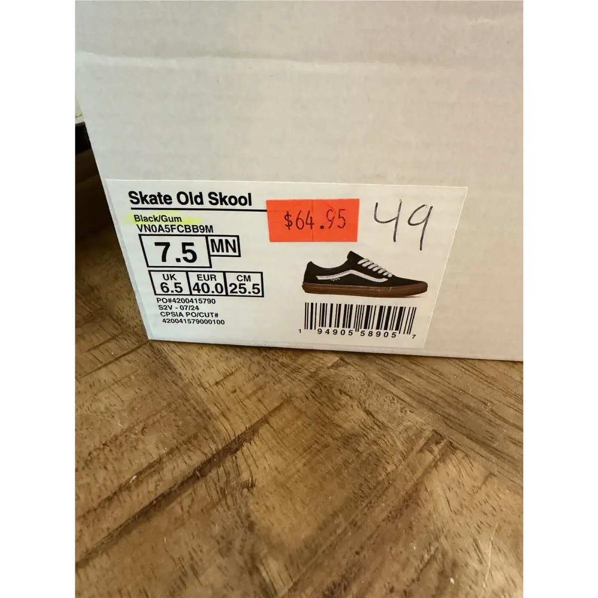 Vans shoes - VANS Old Skool - Old Skool - VN0A5FCBB9M - Black 7