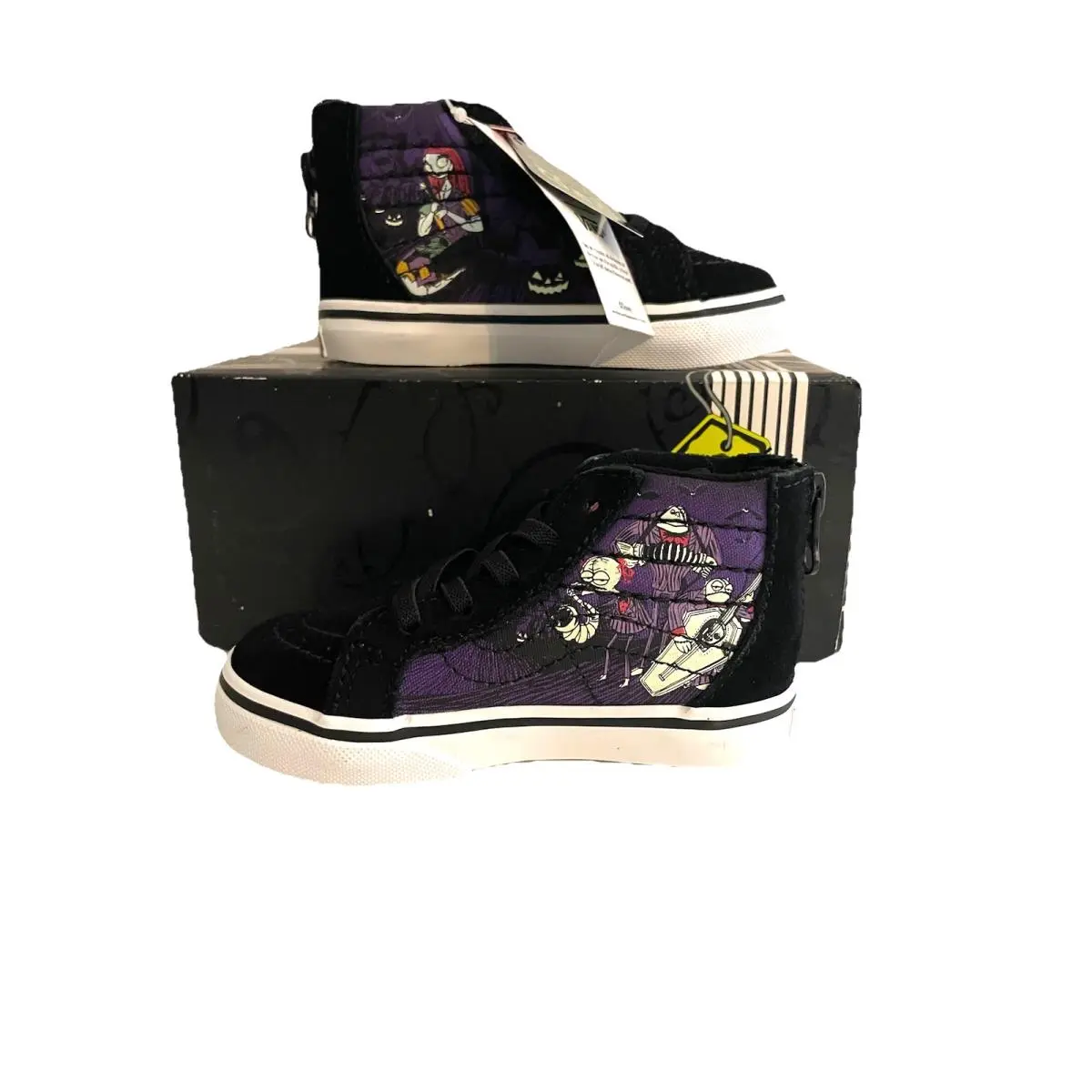 x Nightmare Before Christmas Toddler Sk8 Hi Zip 6.5 T Glows in Dark by Vans