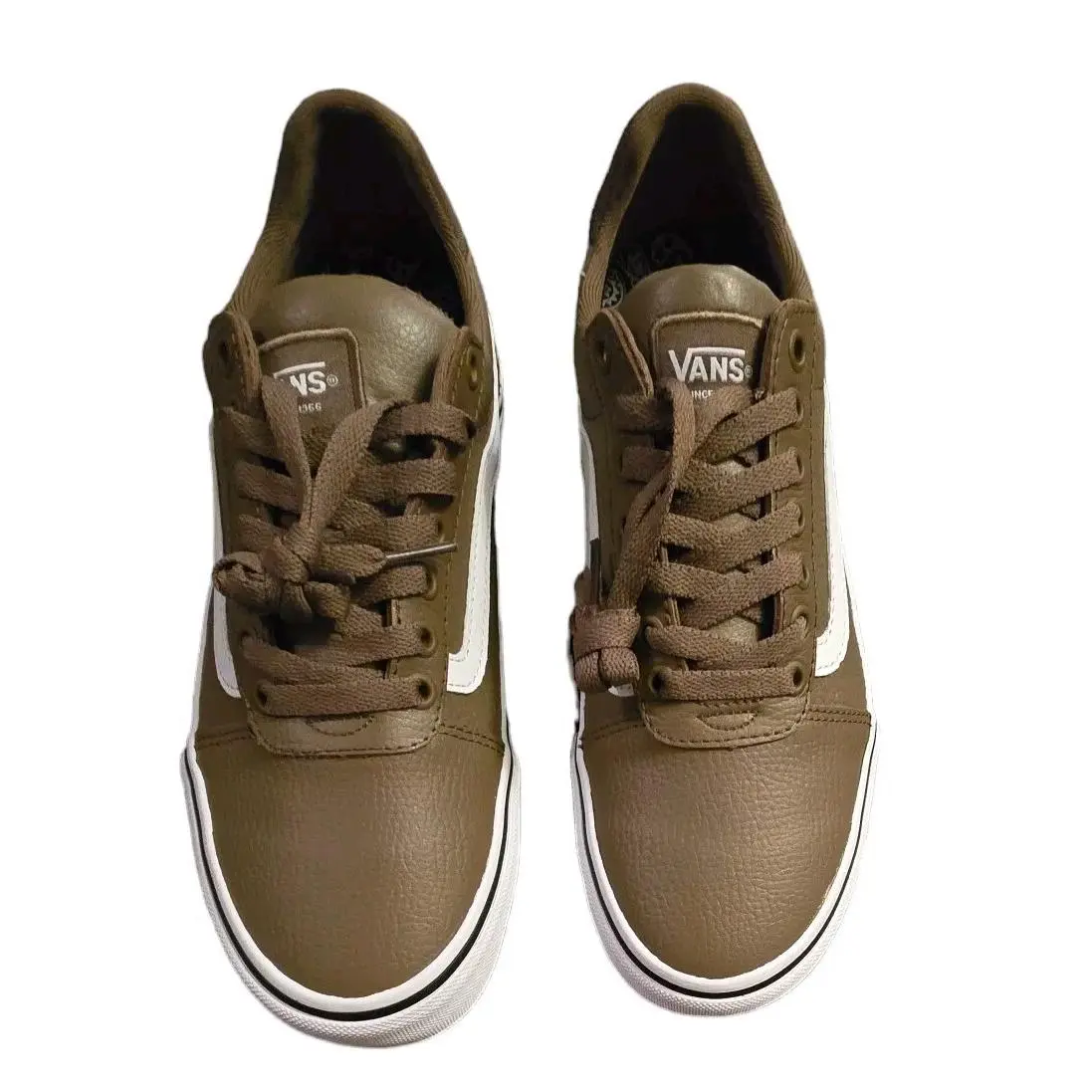 Men`s Size 8 - Vans Ward Deluxe Brown Sneaker Canvas Shoes