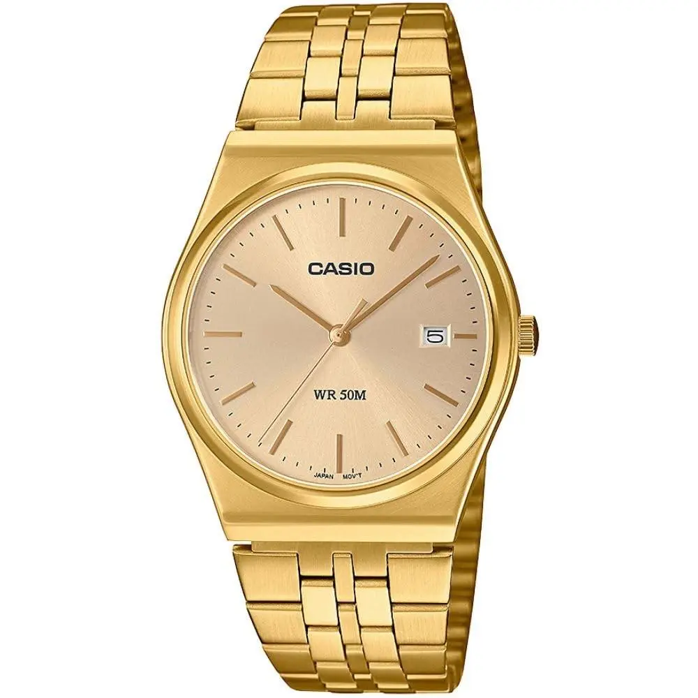 MTP-B145G-9AV Men`s Vintage Gold Tone Stainless Steel Gold Dial 3-Hand by Casio
