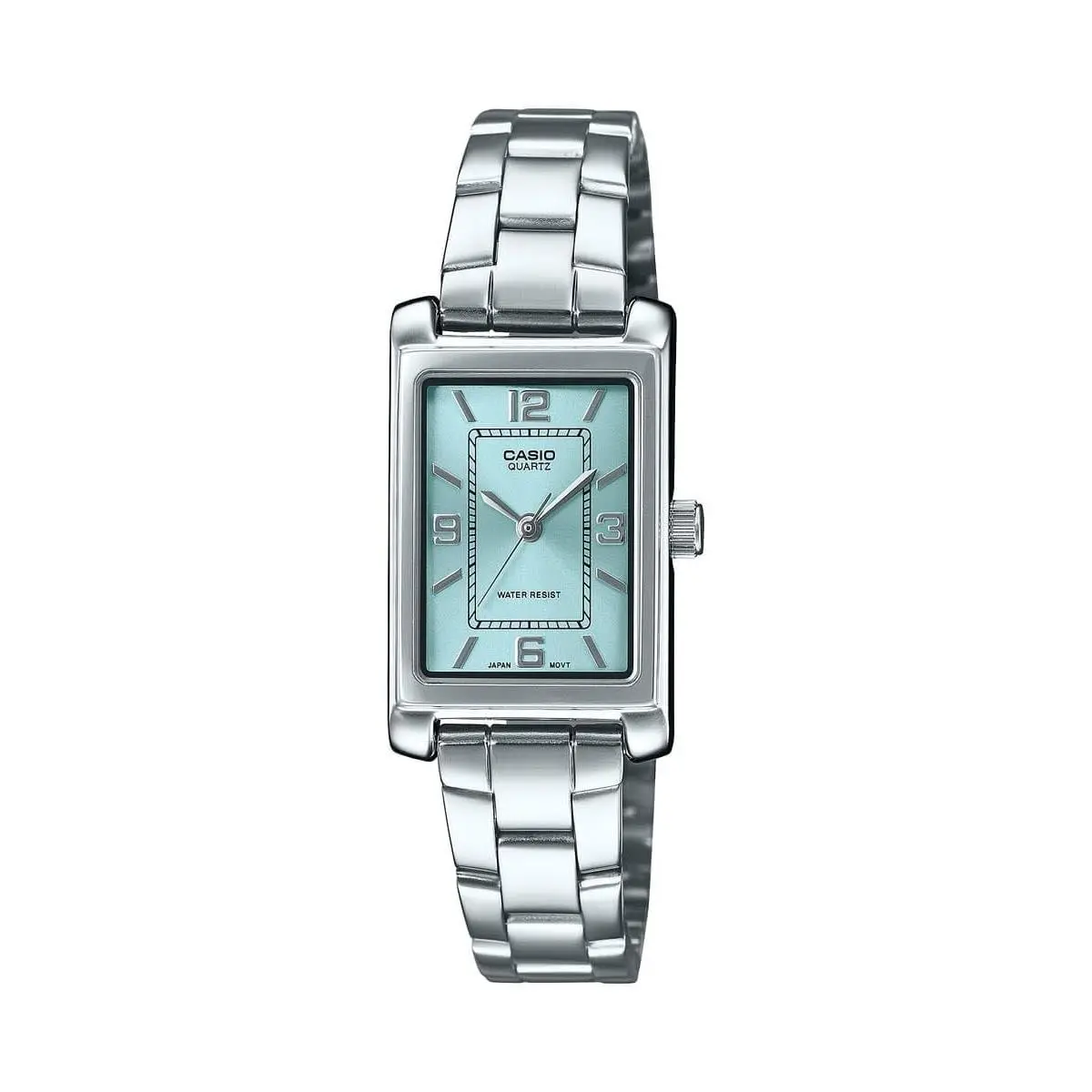 LTP-1234DD-2A Women`s Rectangular Standard Classic Stainless Steel Blue by Casio
