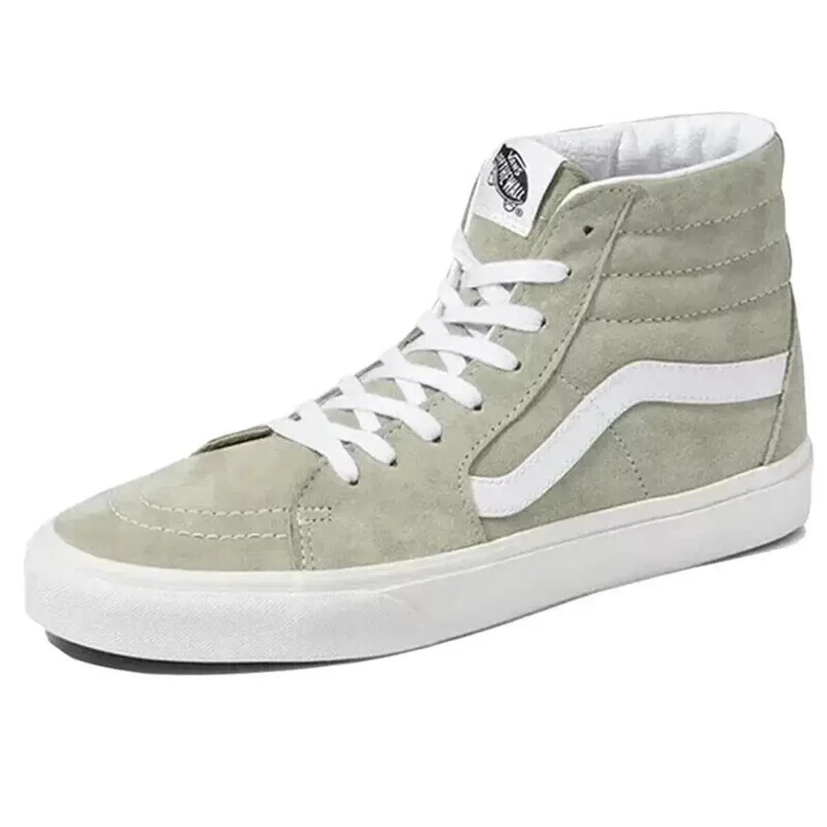 SK8 Hi Pig Suede Moss Gray Classic Skate Shoes Men`s 6.5 Women`s 8 by Vans
