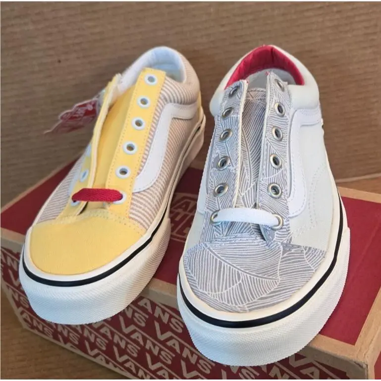 Vans shoes - Vans Style 36 - Style - Stripe/Floral (Mismatch) 12