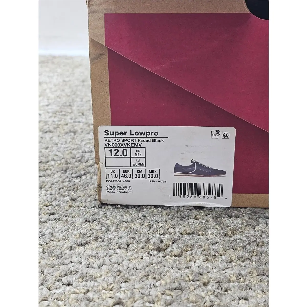 Vans shoes - VN000XVKEMV - VN000XVKEMV - Black (UPC: 198268685784) 1