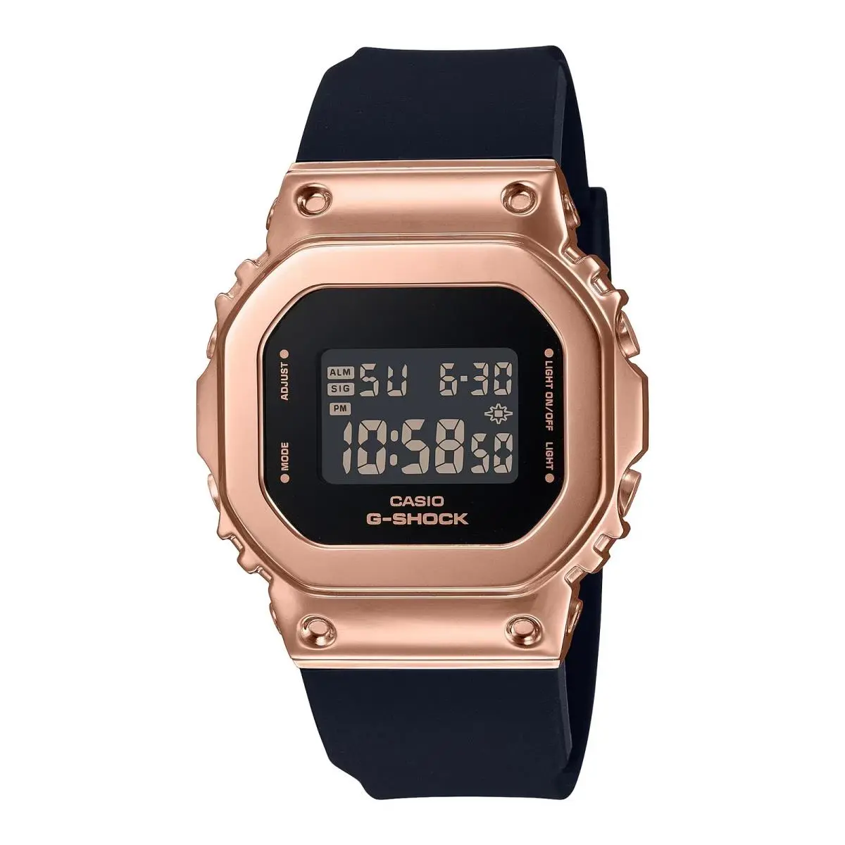 Casio G-shock GM-S5600PG-1 Pink Gold IP Bezel Compact Digital Watch