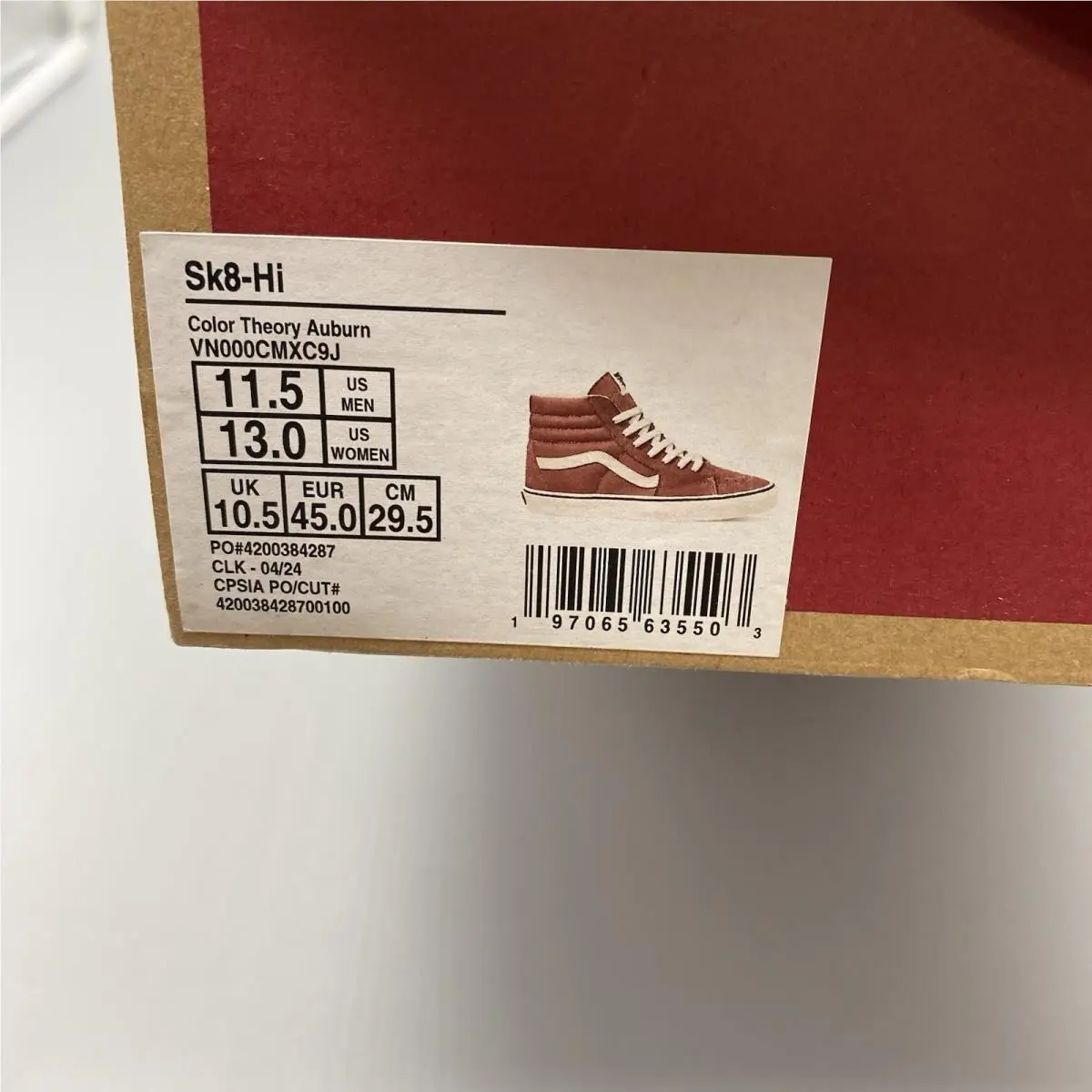 Vans shoes - Vans Theory Auburn Sk8 - Theory Auburn - VN000CMXC9J - Theory Auburn 9