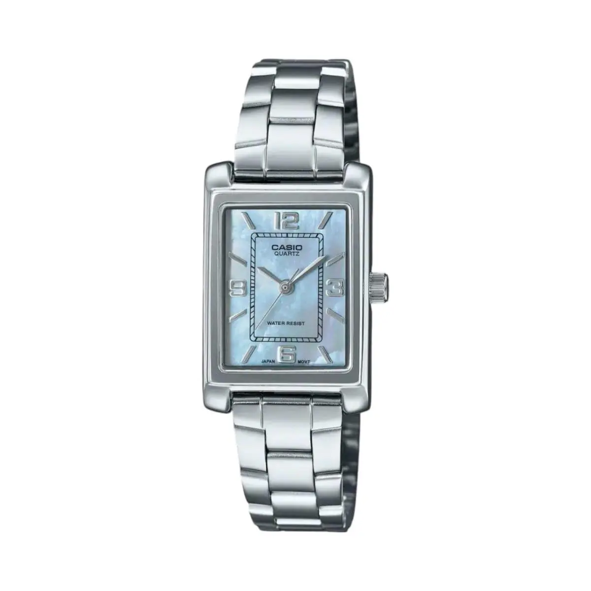 LTP-1234DS-2A Women`s Rectangular Standard Classic Stainless Steel Blue by Casio