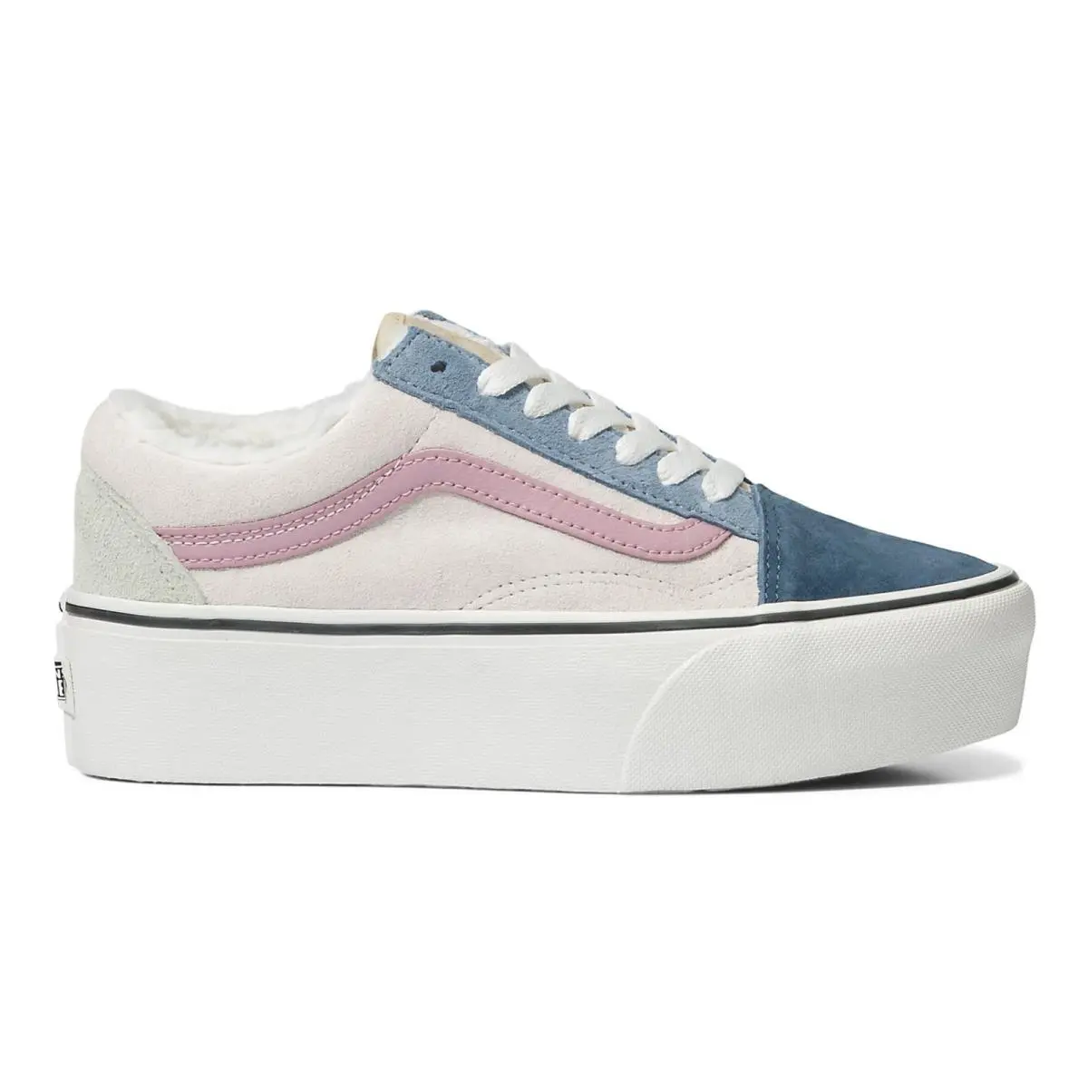 Old Skool Stacked Pig Suede Sherpa Lined Multi Color Size M8/W9.5 by Vans