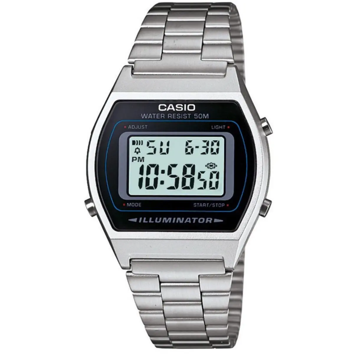 Japanese Unisex Adult Digital Watch with Stainless Steel Strap B640WD1A by Casio