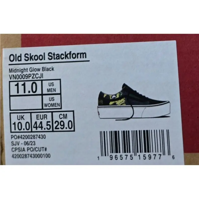 Vans shoes - VN0009PZCJI - VN0009PZCJI - Midnight Glow Black (UPC: 196575159776) 7