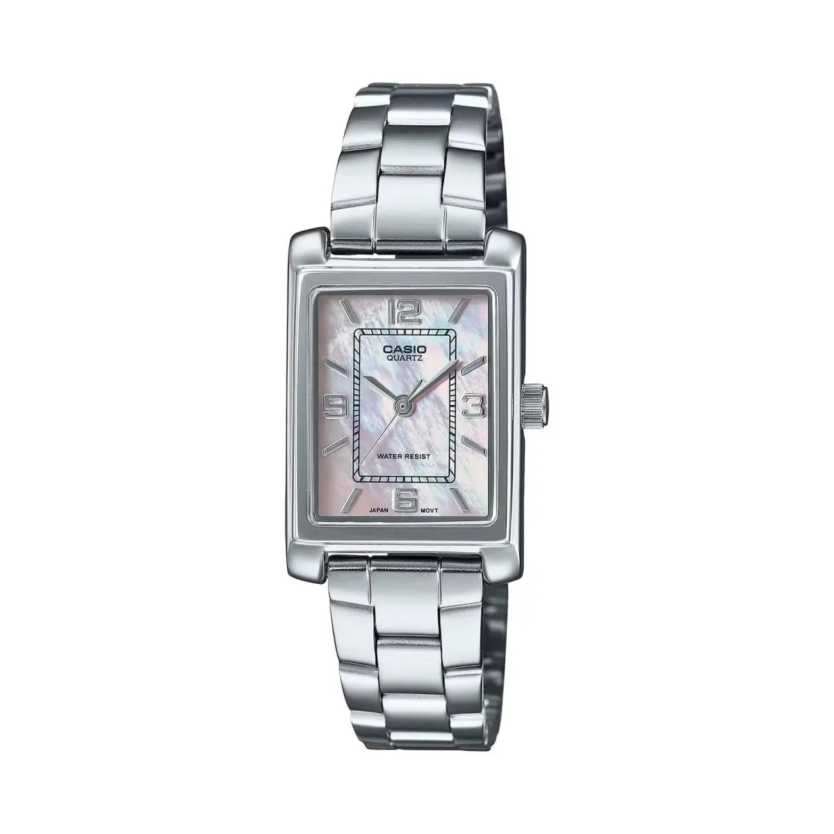 LTP-1234DS-4A Women`s Rectangular Standard Classic Stainless Steel Pink by Casio