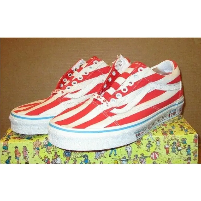 Old Skool x Where`s Waldo International Stripes 8 Men/9.5 Women by Vans