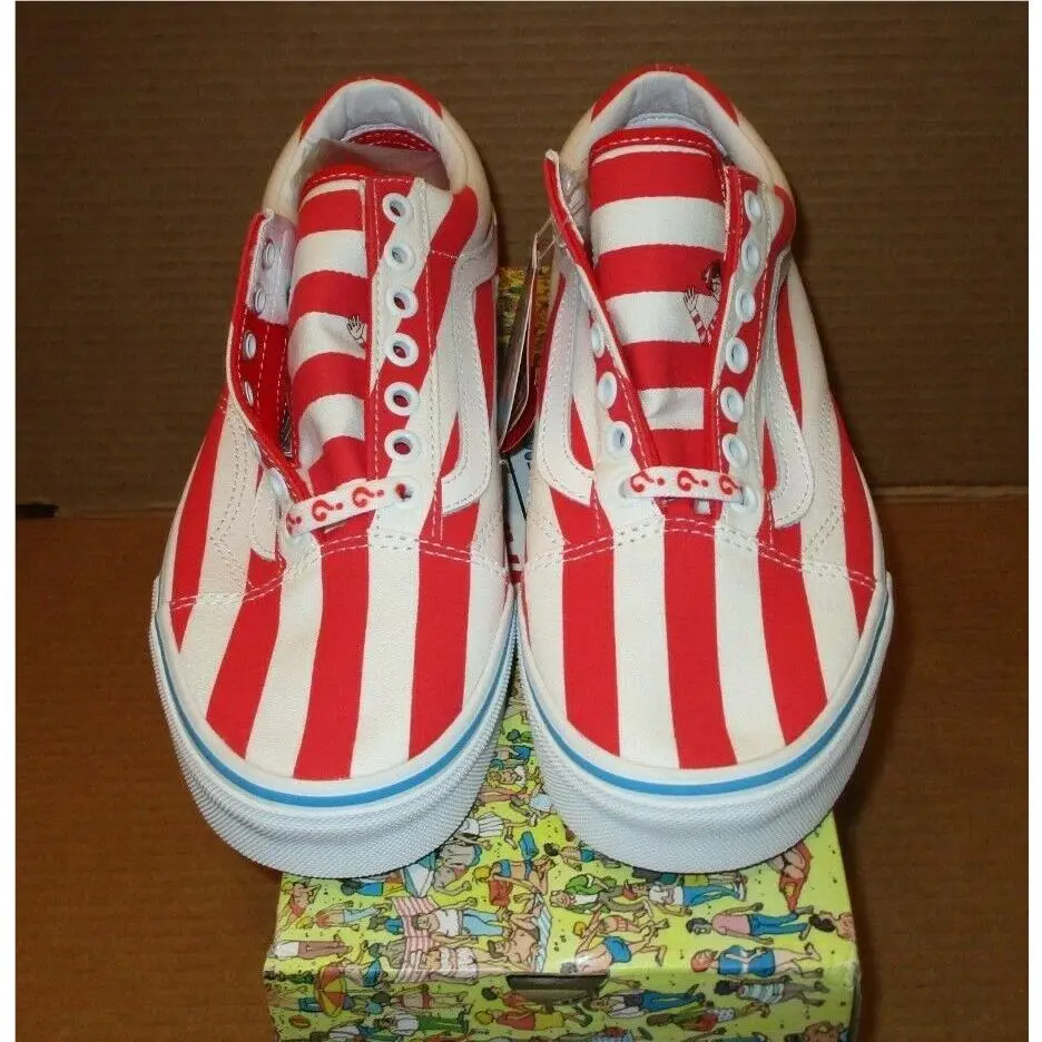 Vans shoes - International Stripes 8 - International Stripes - Red/White (UPC: 194902693689) 0