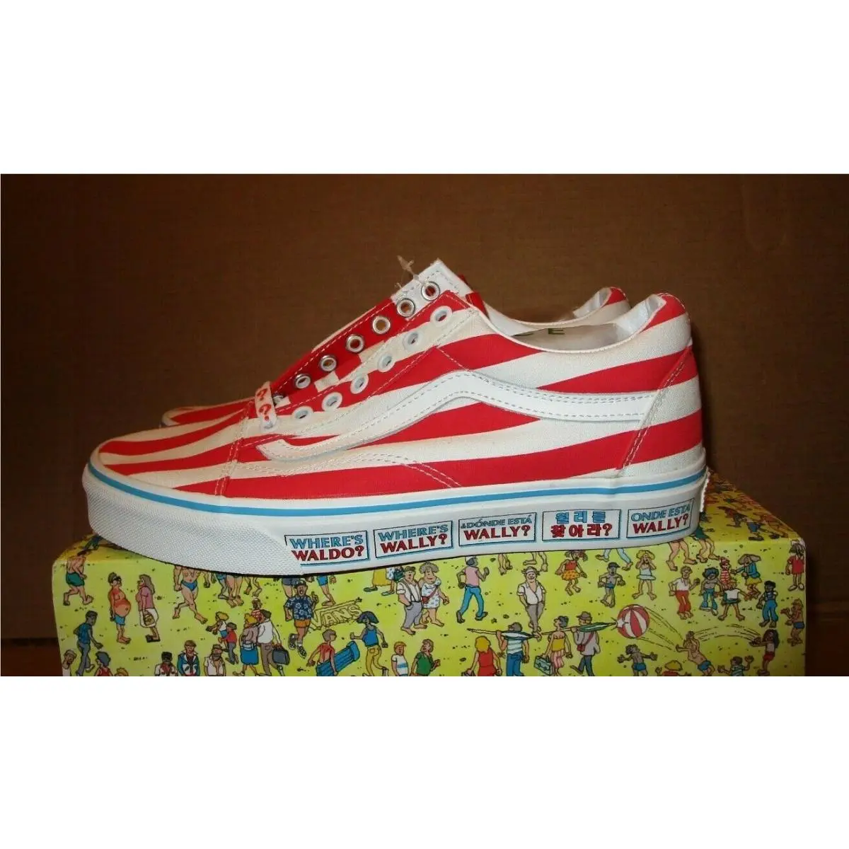 Vans shoes - International Stripes 8 - International Stripes - Red/White (UPC: 194902693689) 3