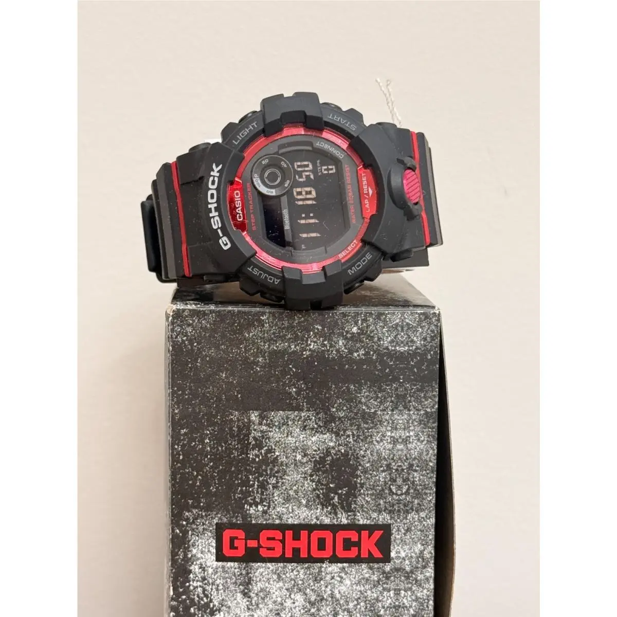 G-shock GBD800-1 Men`s Bluetooth Digital Watch Black Red 200M by Casio