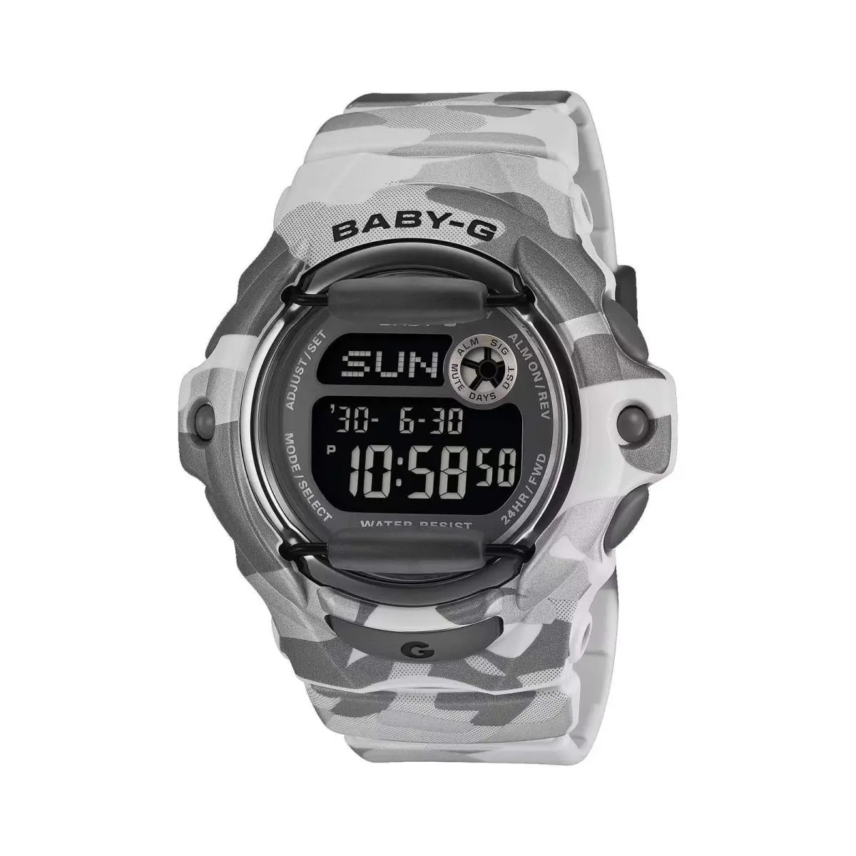 G-shock Baby-g Women`s Digital Camo Resin Watch by Casio