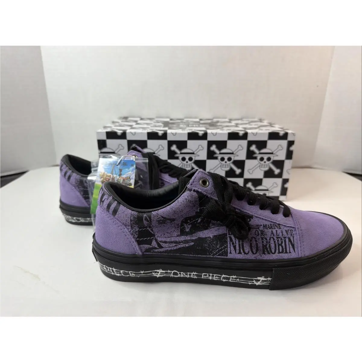 One Piece Wanted Nico Robin Skate Old Skool Shoes Men`s 8.5 by Vans