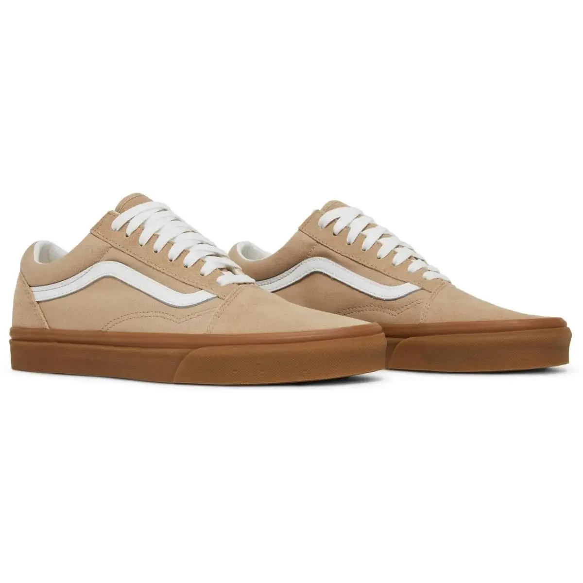 Men`s 8 Old Skool Sesame/gum Skateboarding Low Top Sneaker by Vans