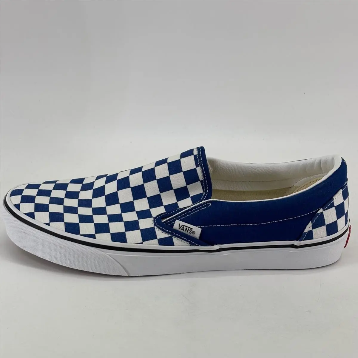 Classic Slip-on Mens 10.5 Womens 12 True Blue Checkerboard VN000DAH7WM by Vans