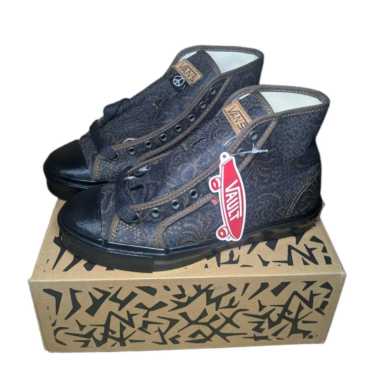 Vault x Taka Hayashi OG Style 24 Fern Camo Black Olive Women’s Sz 5.5 Men 4 by Vans