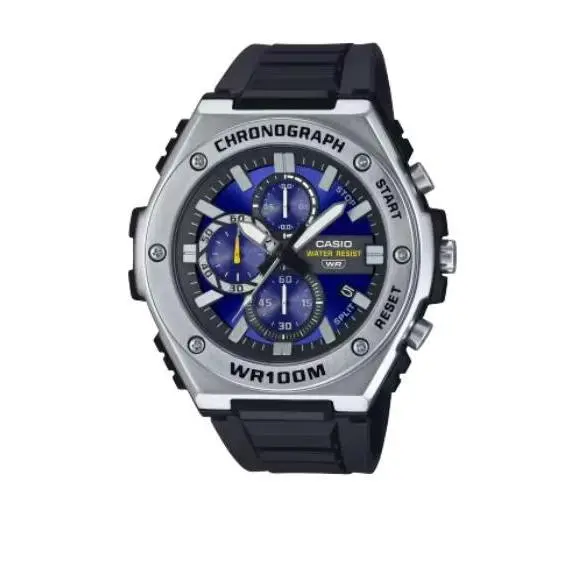 MWA-300H-2AV Chronograph Rubber Blue Dial Watch Wristwatch Timepiece by Casio