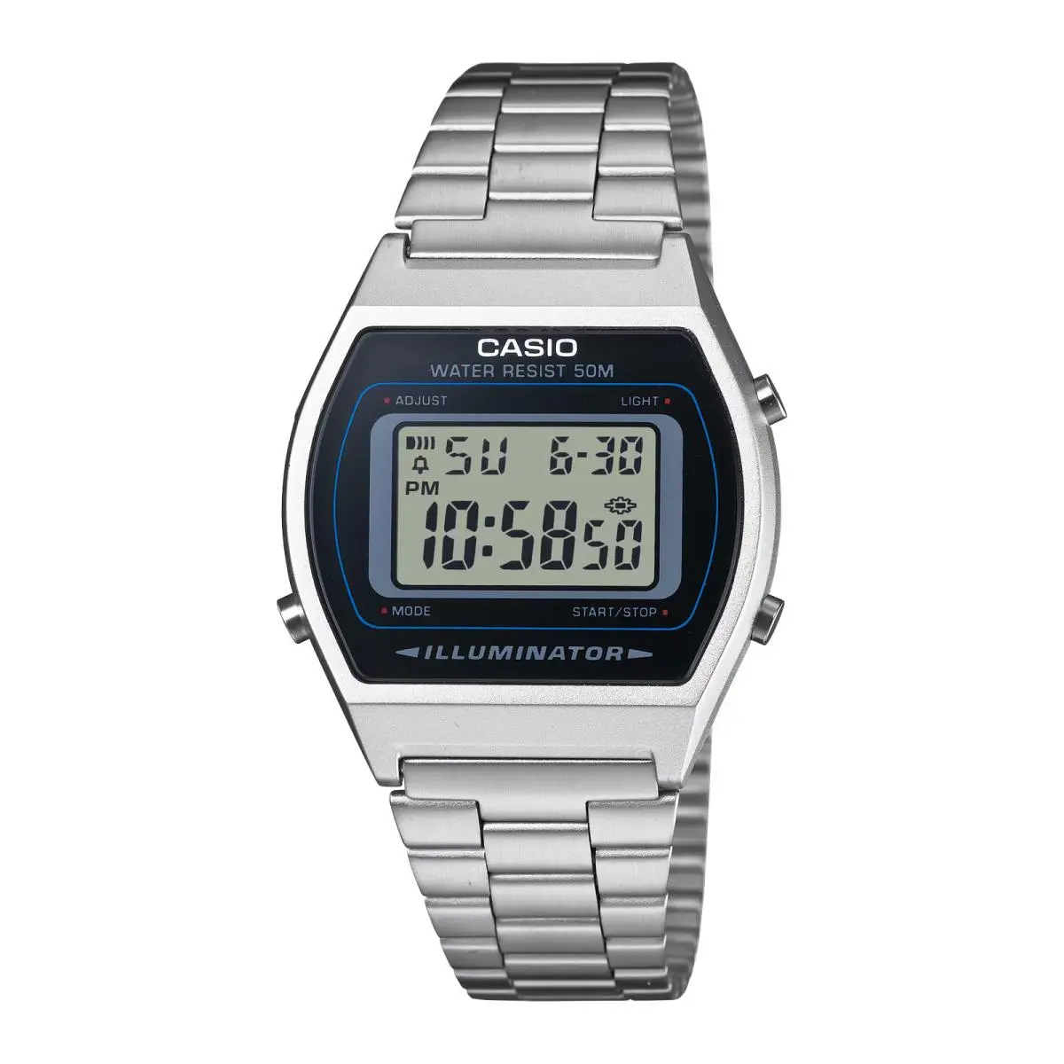 B640WD-1AV Vintage Series Silver Digital Quartz Watch by Casio