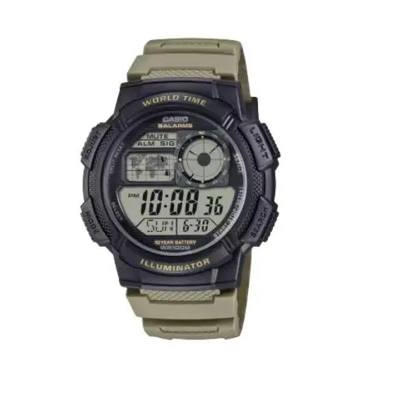 AE1000W-5AV Digital Watch Wristwatch Timepiece For Everyday Wear by Casio