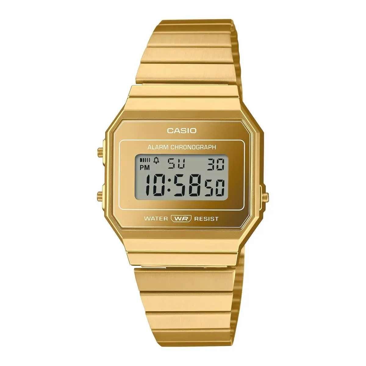 Plain Analog-digital Analogue Watch with Stainless Steel Strap by Casio