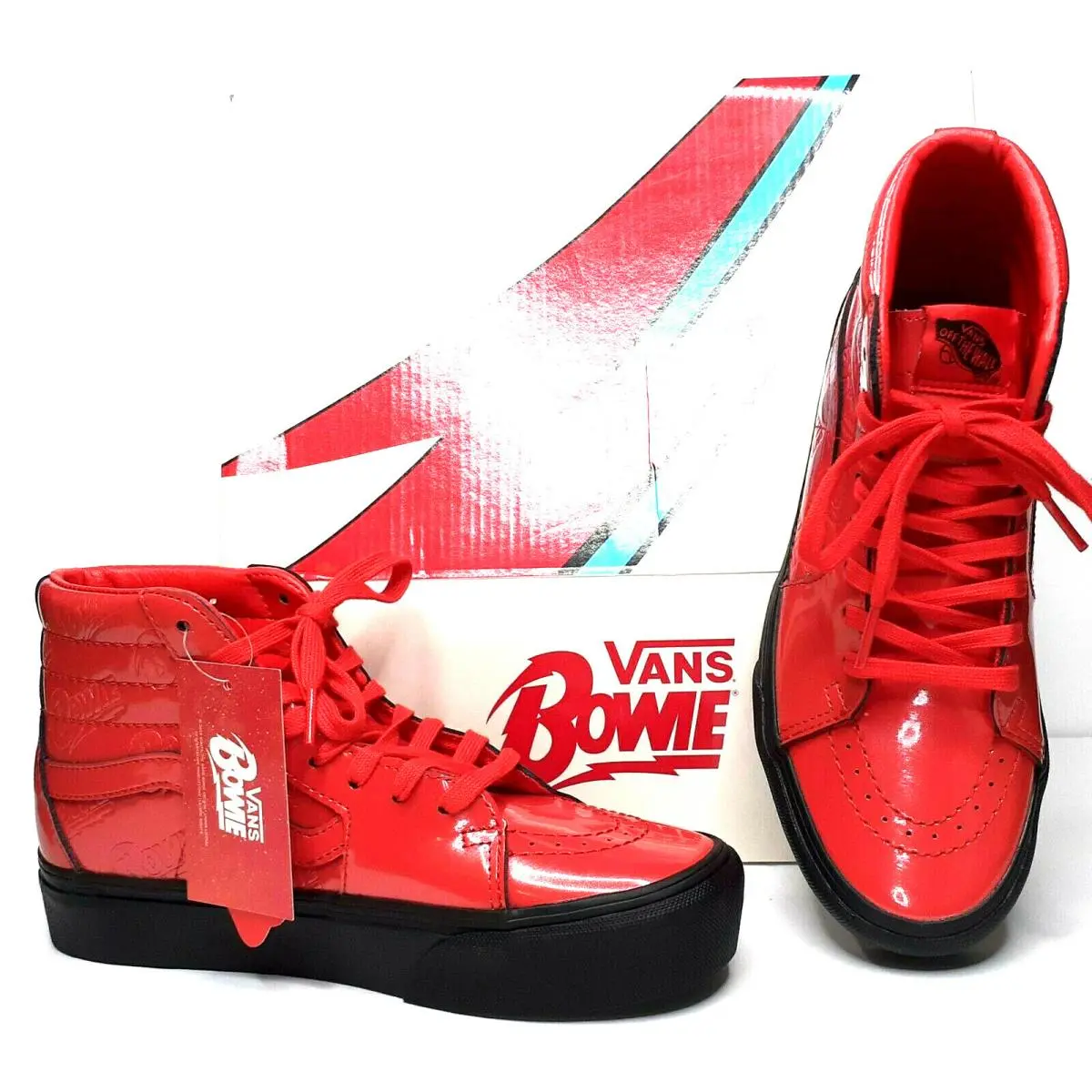 Vans shoes - Vans David Bowie Ziggy Stardust Sk8 Hi - Red 9