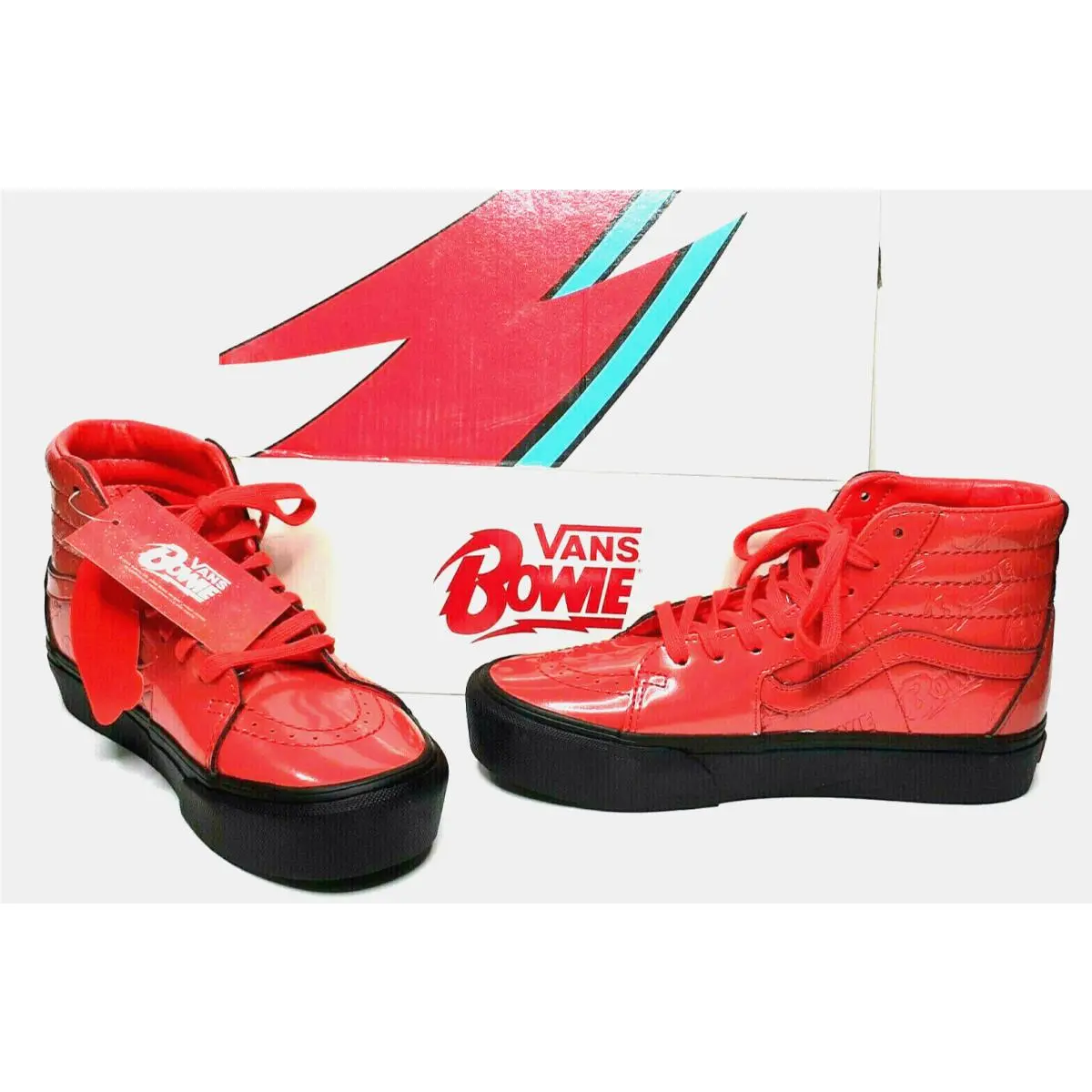 Size 6 US Womens -  x David Bowie Shoes Ziggy Stardust SK8 Hi 2019 Rare by Vans