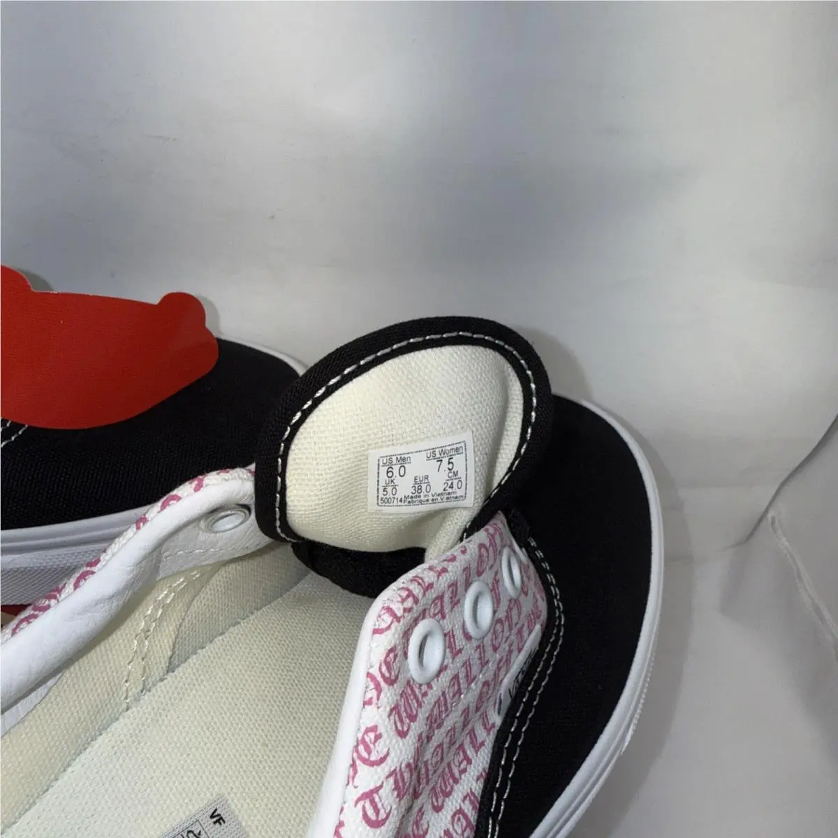 Vans shoes - VANS Era - Era - VN0A38FRT8T - Black Carmine Rose, Manufacturer: Black White Carmine Rose (UPC: 0193391276663) 3