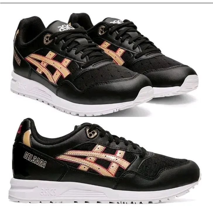 Asics Gel-saga Black/frosted Almond 1192A171-001 Women`s Running Casual Shoes