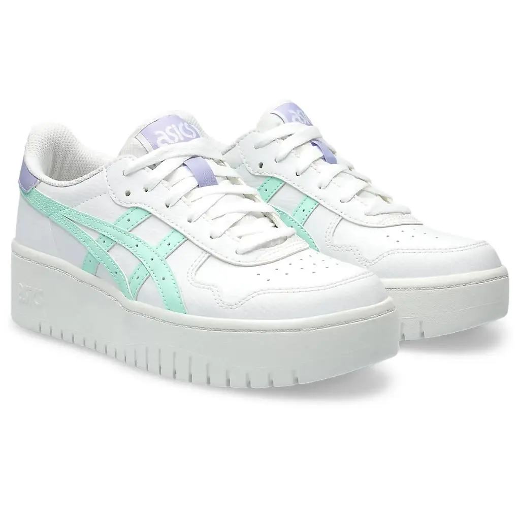 Asics Japan S PF 1202A024-121 Women 10 B White Platform Sportstyle Shoes RHS9424