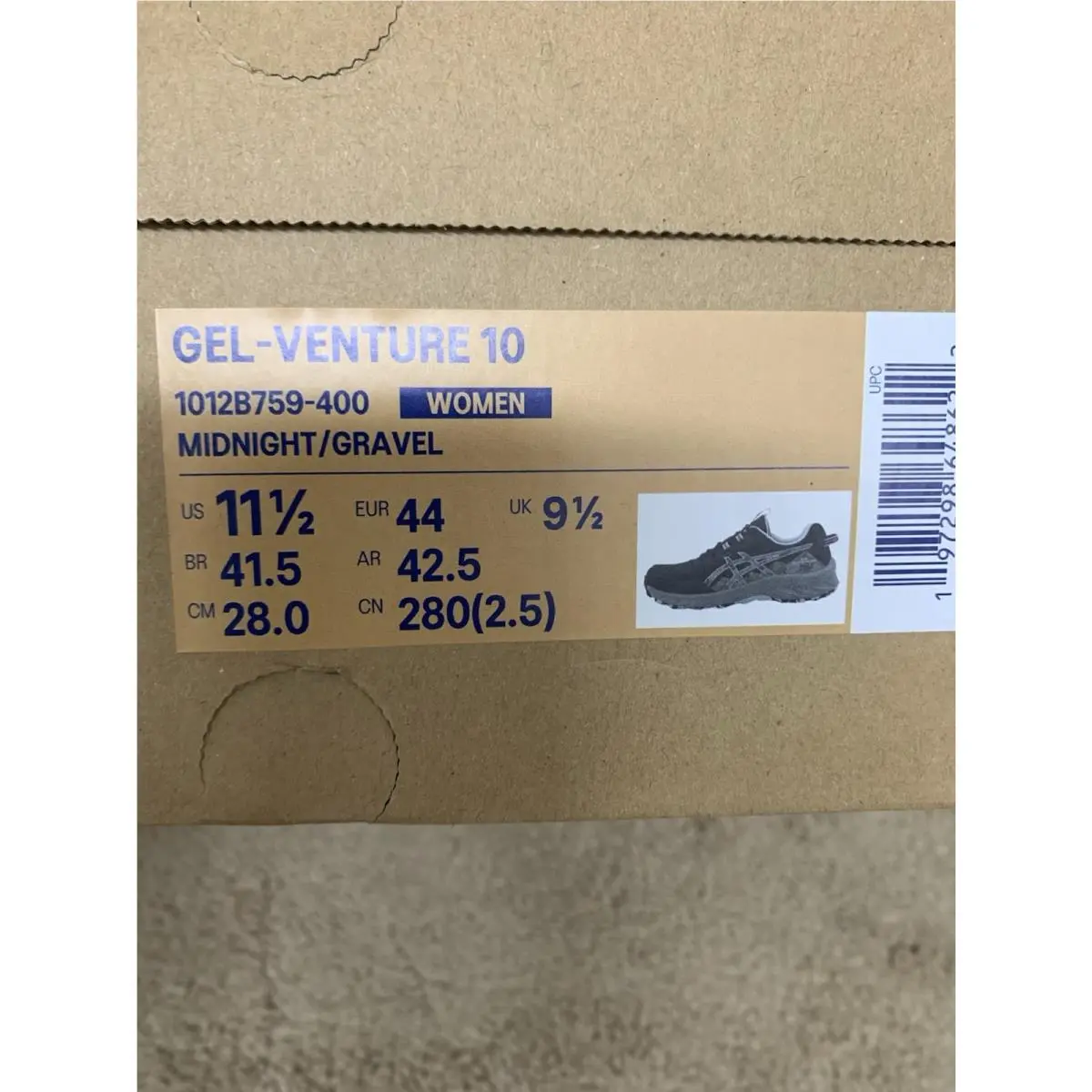 Asics shoes - ASICS GEL-Venture - 1012B759 - Blue (UPC: 197298648653) 4