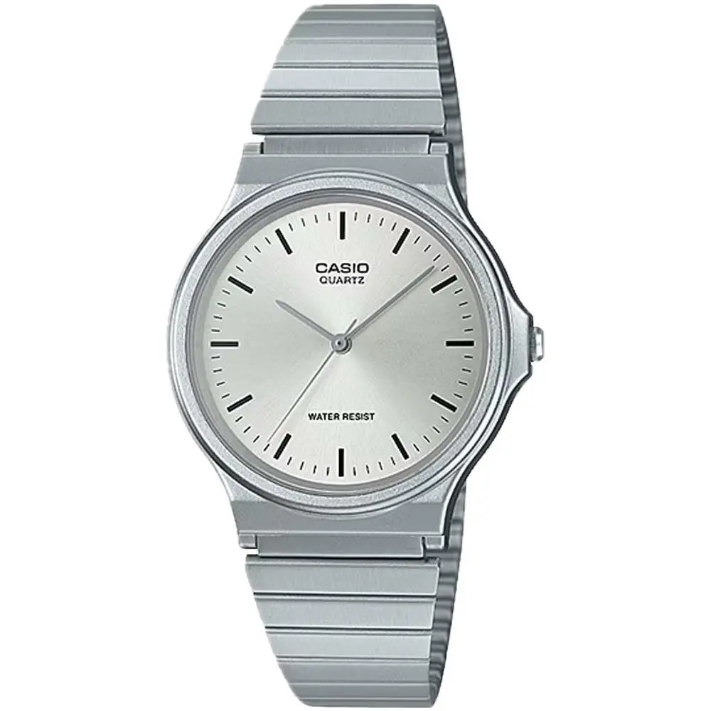 Men`s Stainless Steel Analog Watch with White Dial - MQ-24D-7ECF by Casio