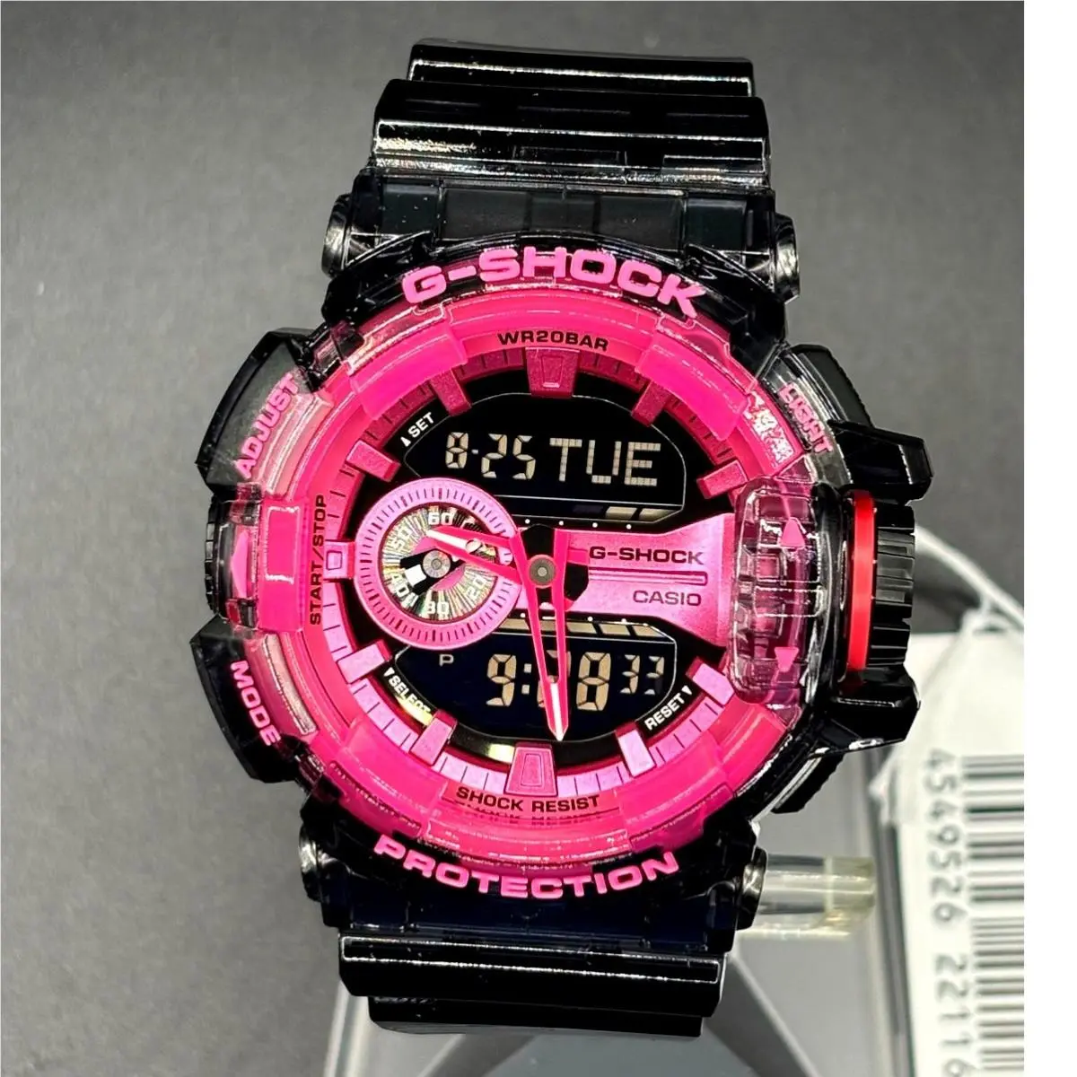 G-shock GA-400SK-1A4 Clear Pink Skeleton Analog Digital Watch Nibwt by Casio
