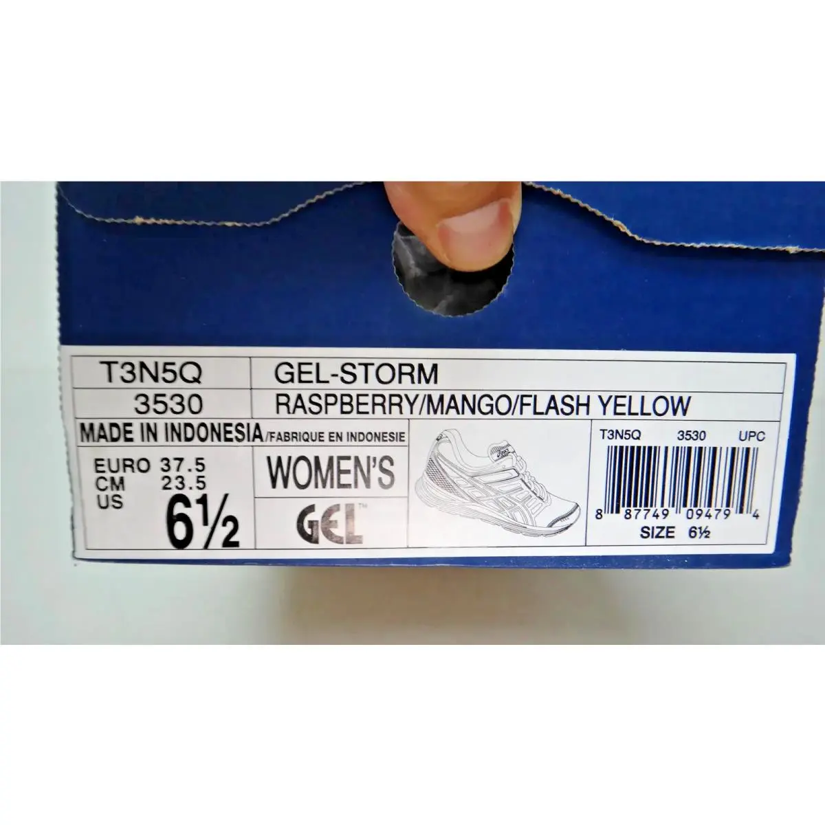 Asics shoes - Gel Storm - Gel Storm - T3N5Q 3530 - Raspberry Mango Flash Yellow 1