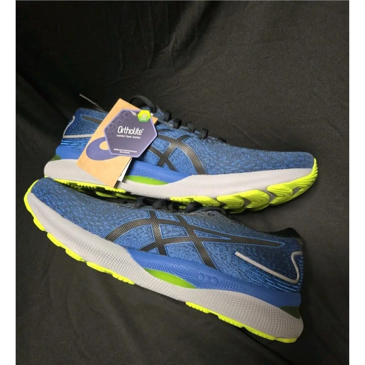 Size 10- Asics Gel Nimbus 24 Blue/black/green