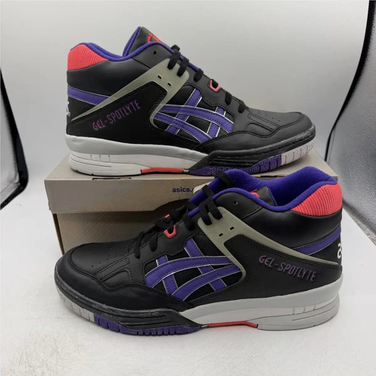 Asics Gel Spotlyte Shoes Mens Sz 10 OG Isiah Thomas Bad Boys Pistons H419L-9030