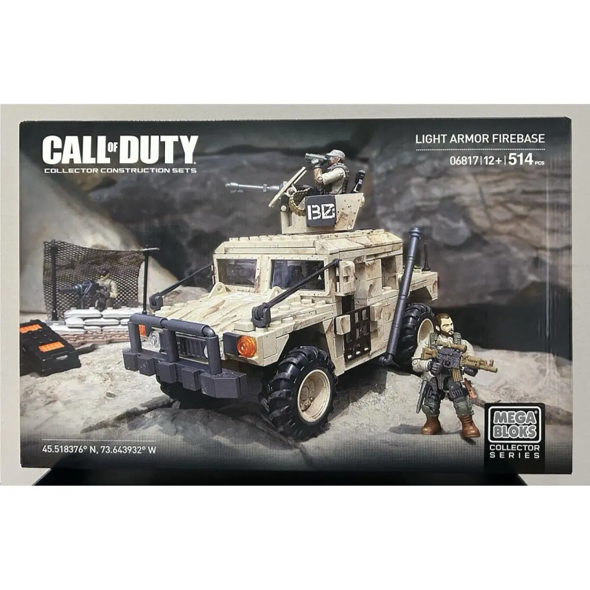 Mega Bloks Call of Duty Light Armor Firebase Building Set 06817 Retired Set