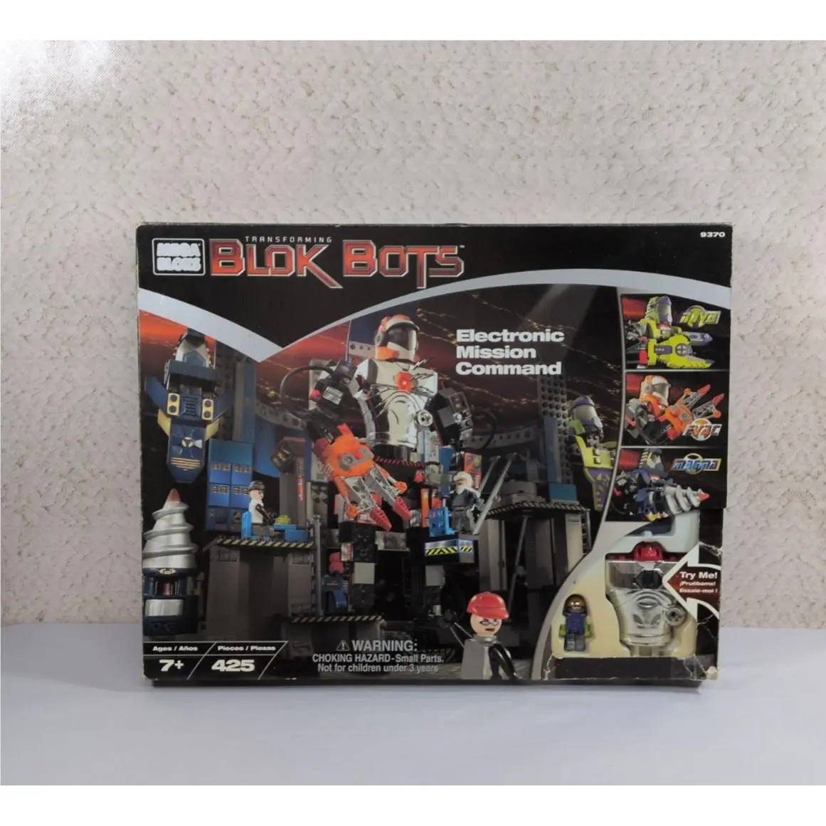 Mega Bloks Blok Bots Electronic Mission Command Electronic Set 425pc Age 7+ 9370