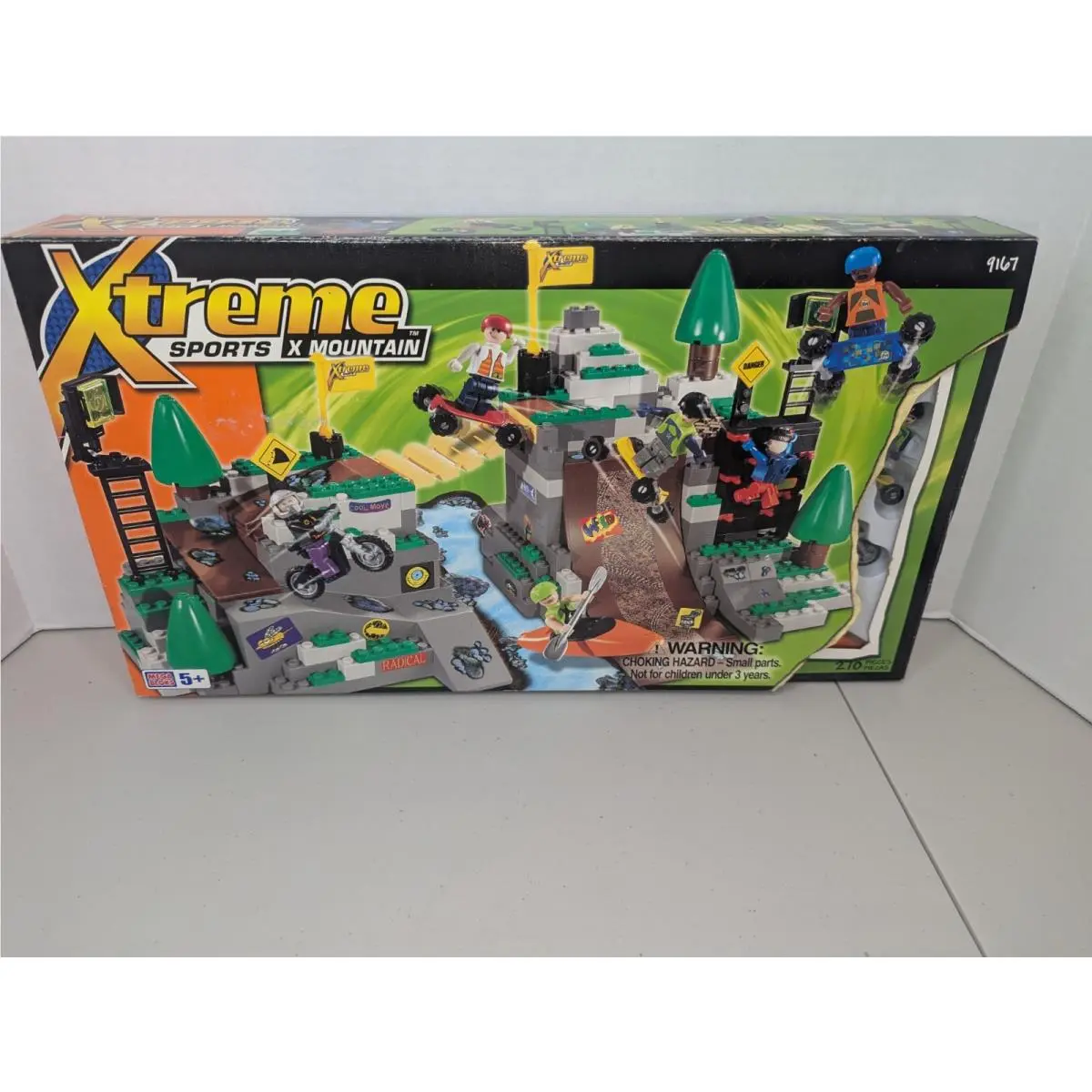 Mega Bloks Xtreme Sports- X Mountain 9167 Box Rare