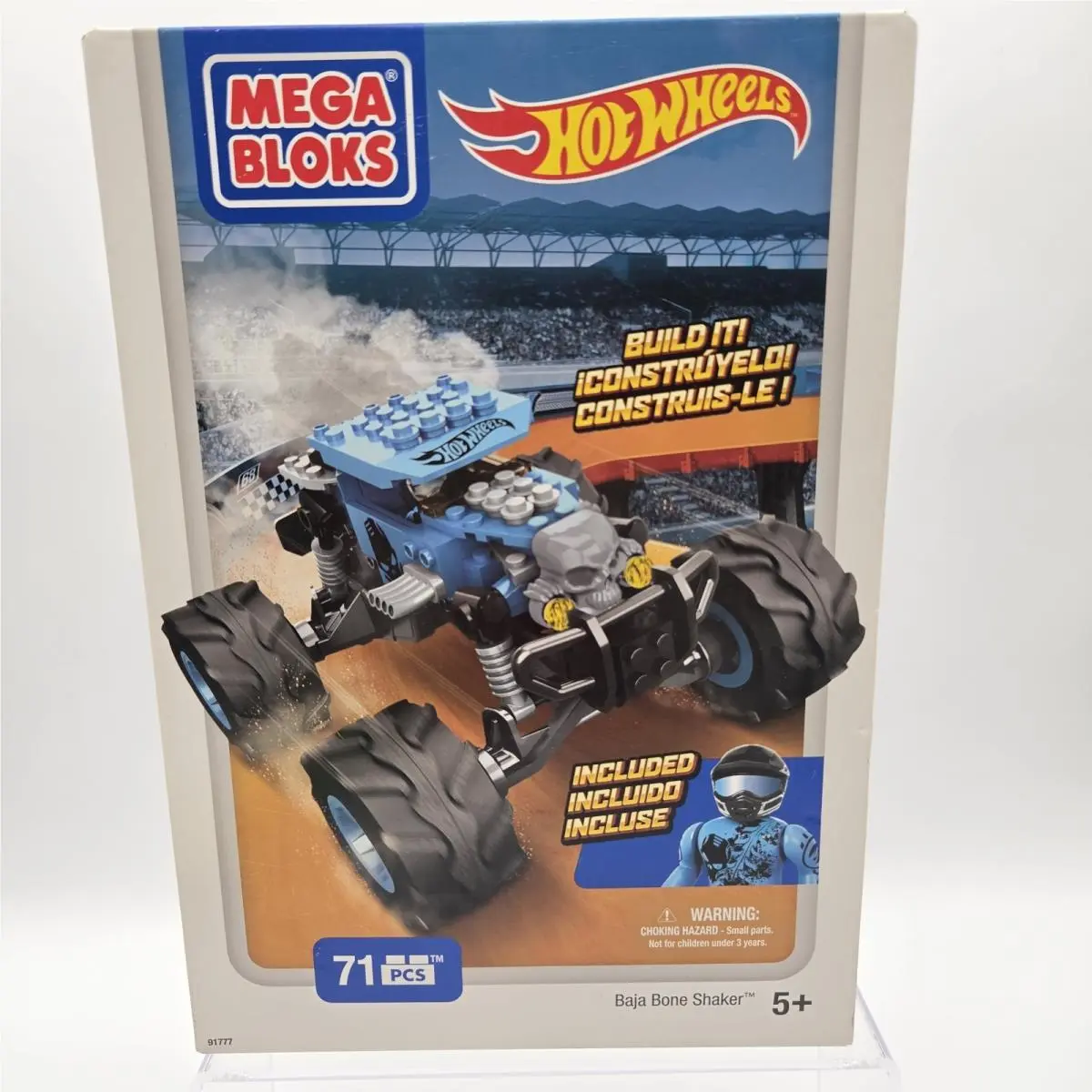 Mega Bloks Hot Wheels Baja Bone Shaker Building Set 91777 2014 Mattel 71 Pc